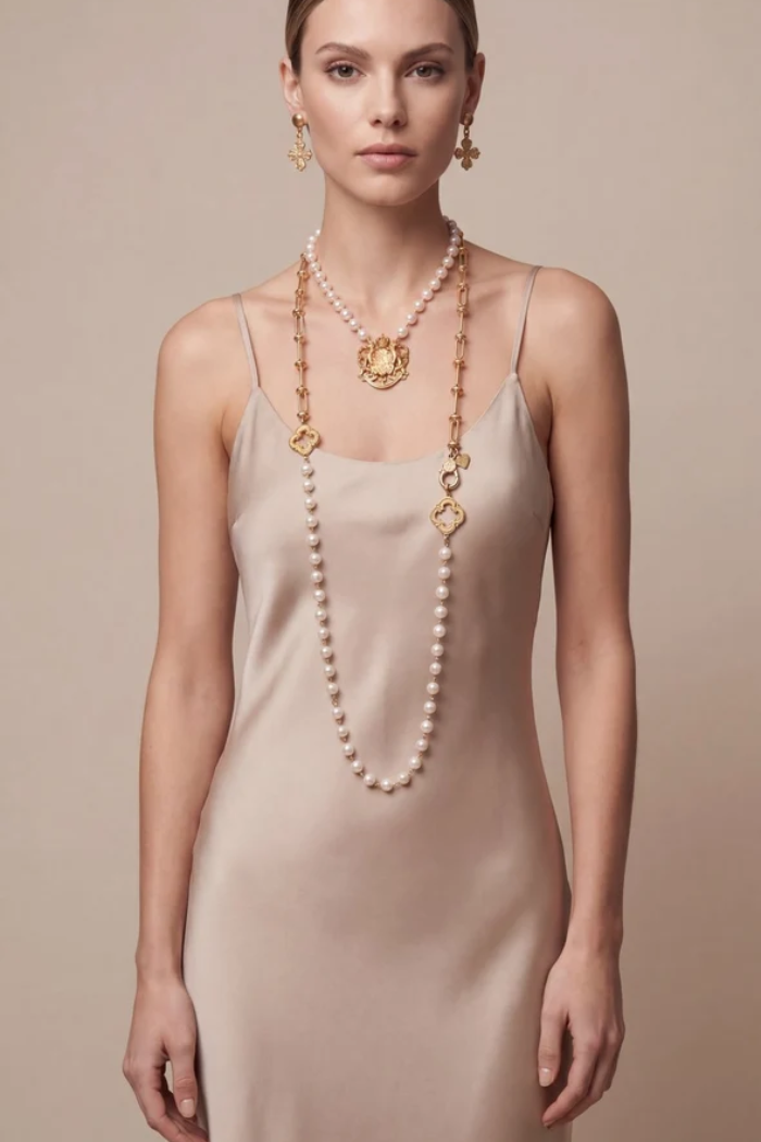 Long Class and Sass Necklace