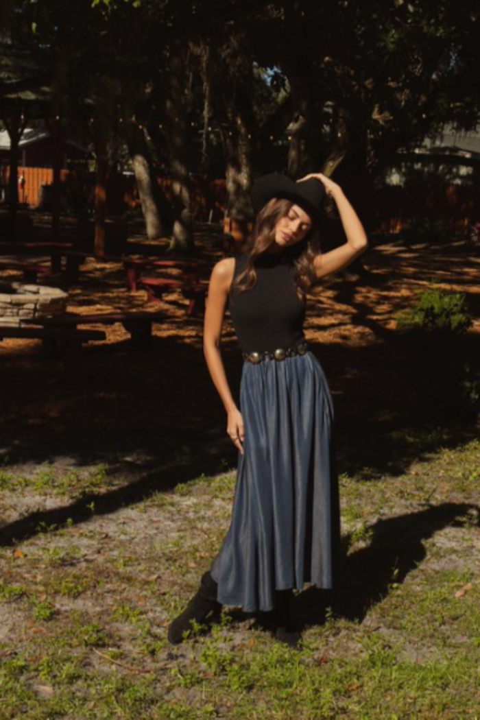 Maxi Mock Neck Dress