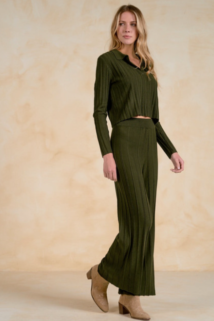 Olive Long Pants