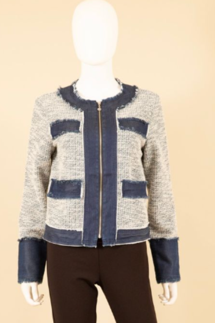 Denim Match Work Jacket