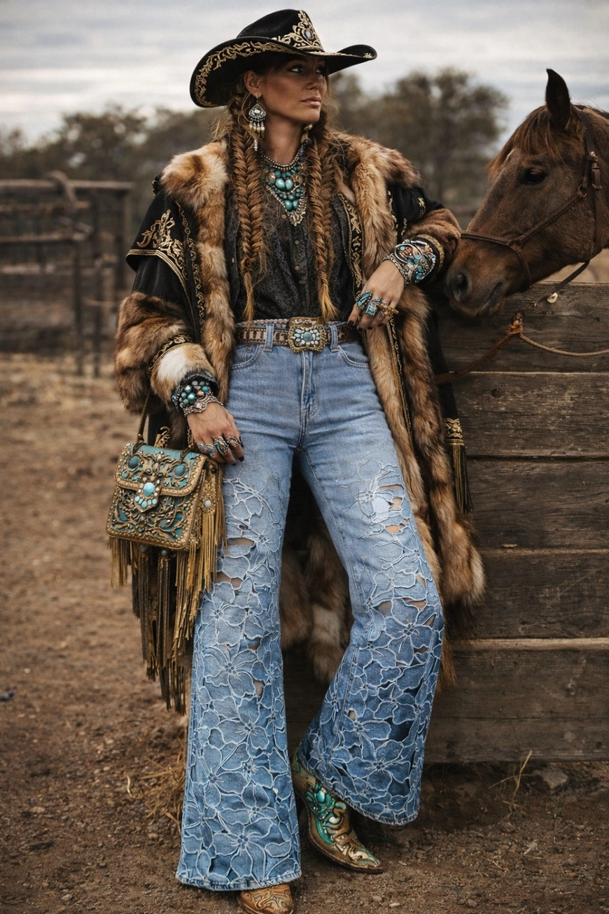 La Rosa Canyon Lace Jean