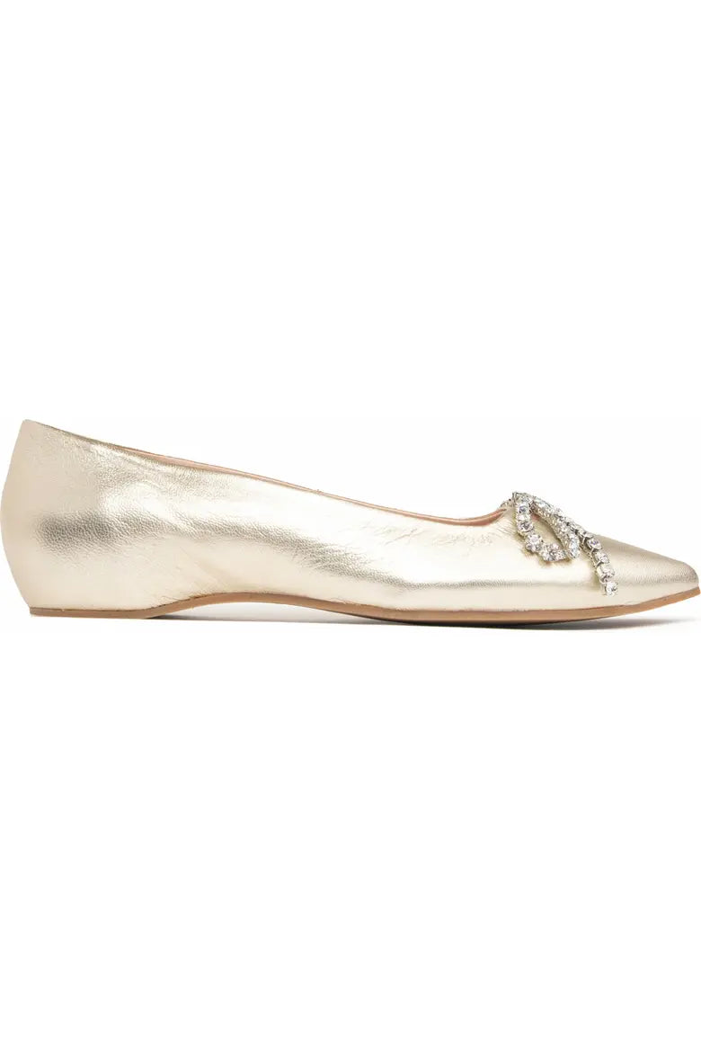 Ballet Crystal Bow Flats