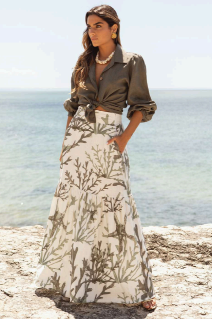 Sea Green Long Skirt