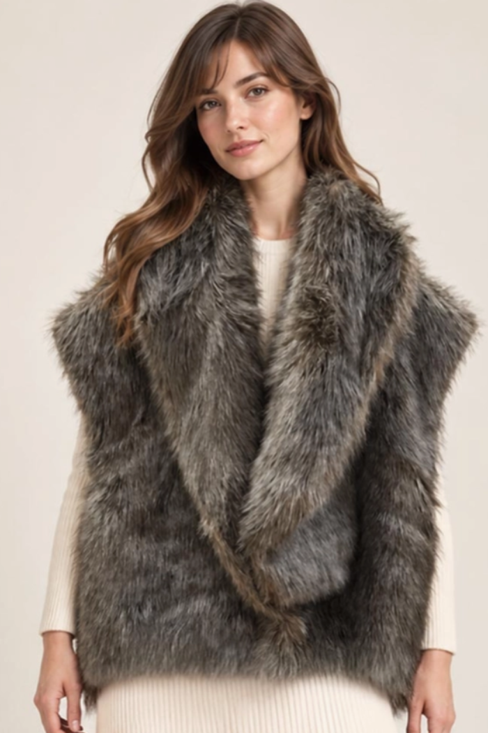 Faux Fur Plush Vest