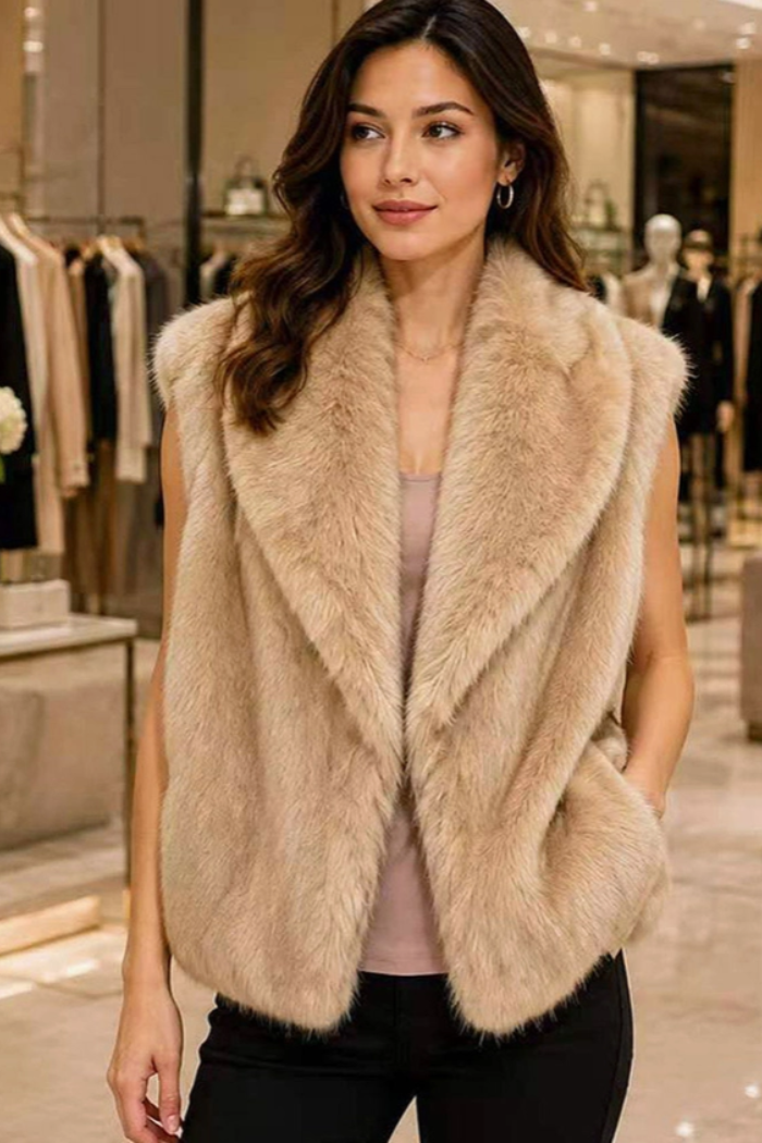 Faux Fur Plush Vest