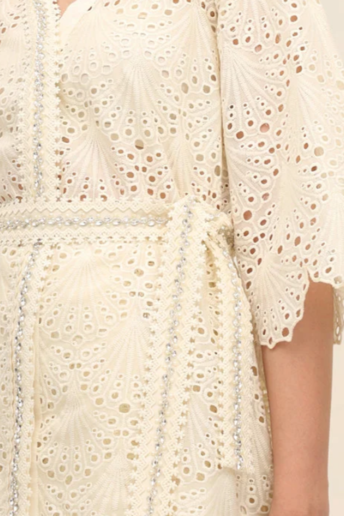 Ecru Kimono Top