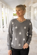 Crewneck Sweater with Stars